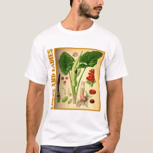 T-shirt Lords et Ladies Botaniques Anciens Art Végétal