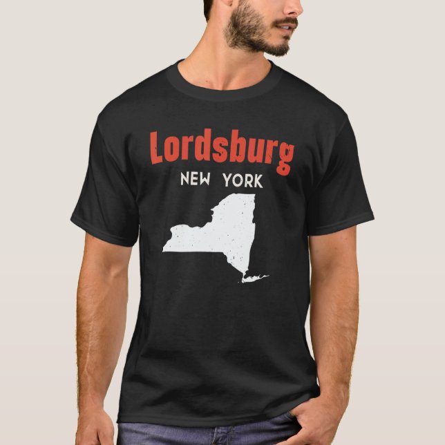 T-shirt Lordsburg New York USA State America Travel New Yo (Devant)