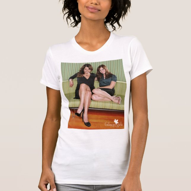 T-shirt Lorelai et Rory assis sur le portrait du canapé (Devant)