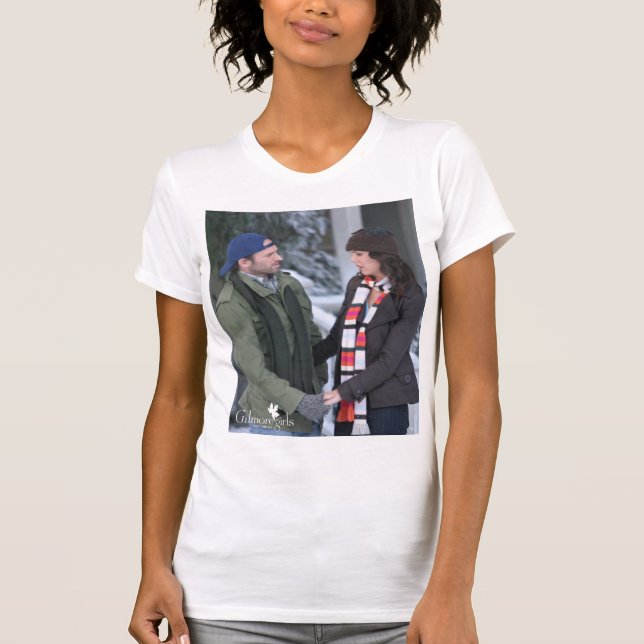 T-shirt Lorelai & Luke Holding Hands in the Snow (Devant)