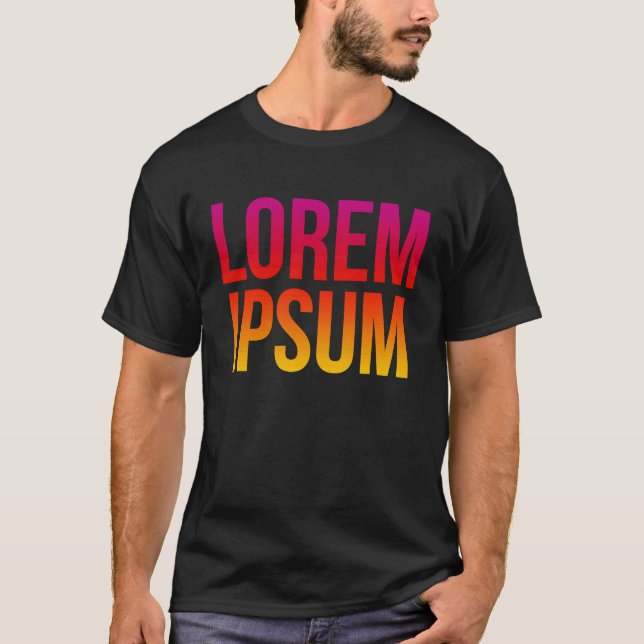 T-shirt Lorem Ipsum Cool Dummy Texte non logique Citation (Devant)