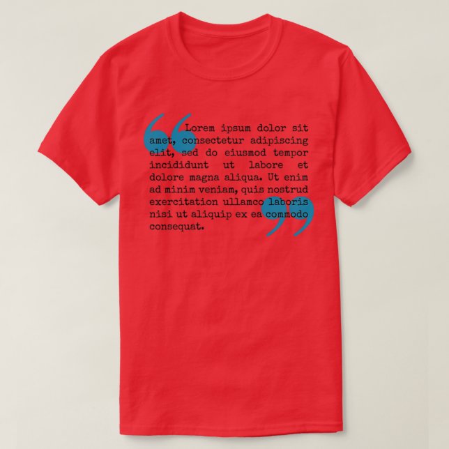 T-shirt Lorem Ipsum Dolor (Design devant)