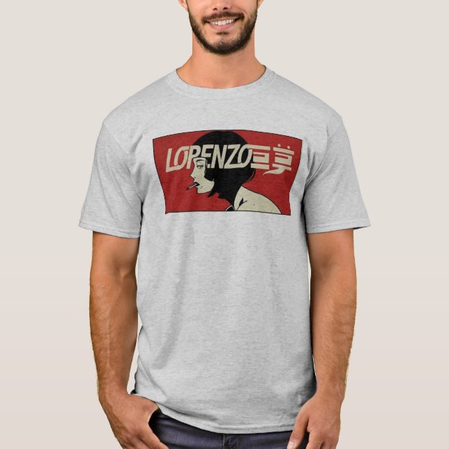 T-shirt LORENZO : Tokyo Noir (Devant)