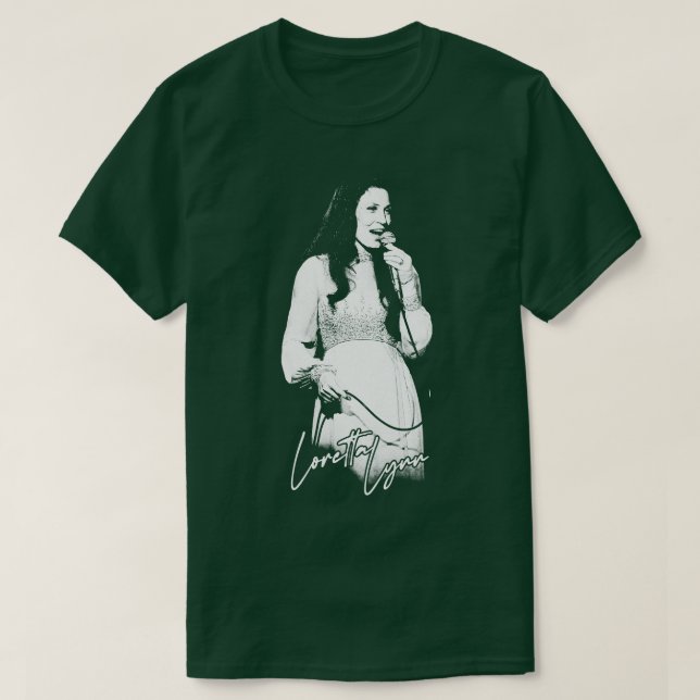 T-shirt Loretta Lynn les années 70 Style Ventilateur de ca (Design devant)