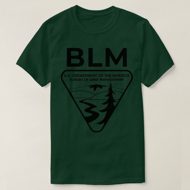 T-shirt L'original BLM Bureau of Land Management BLACK 5 (Design devant)