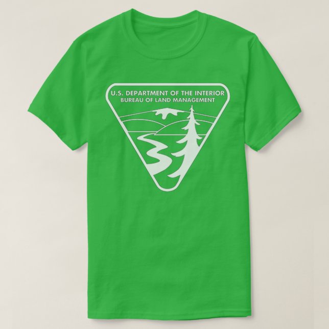 T-shirt L'original BLM Bureau of Land Management Blanc (Design devant)
