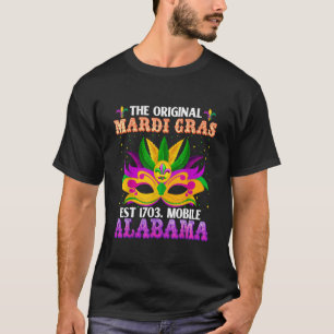 T-shirt L'original Mardi Gras Mobile Alabama 1703 drôle