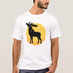 T-shirt L'orignal sous la lune