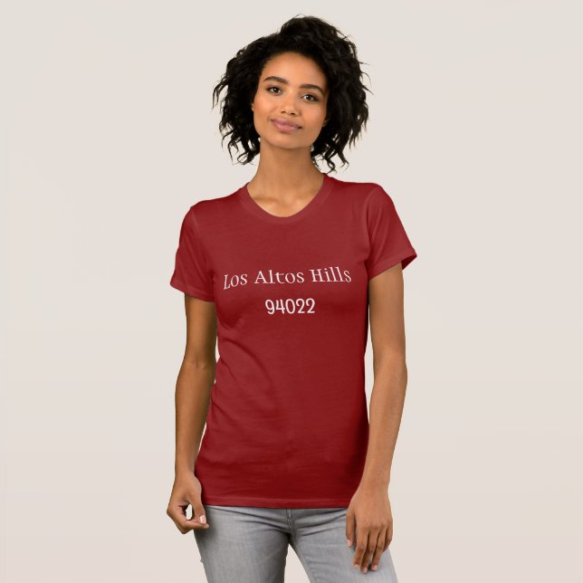 T-shirt Los Altos Hills94022 ville et code postal (Devant entier)
