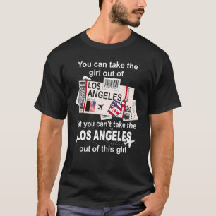 T-shirt Los Angeles Boarding Pass Los Angeles Girl L A