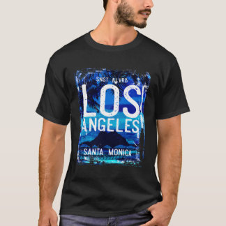 T-shirt Los Angeles Boulevard Père Noël Monica