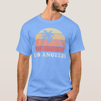 T-shirt Los Angeles Ca 70Fille Rétro