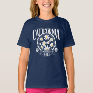 T-shirt Los Angeles California Floral Graphic