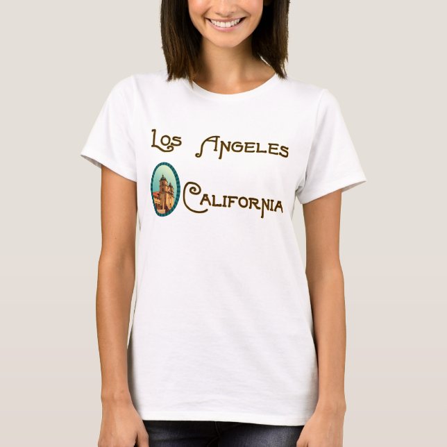 T-shirt Los Angeles California Mission Tourist Tee (Devant)