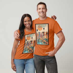 T-shirt Los Angeles, Californie affiche de voyage