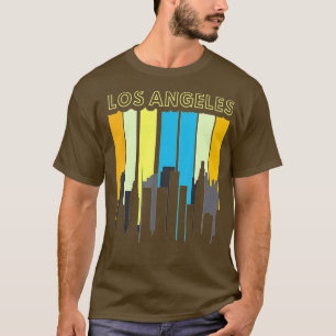 T-shirt Los Angeles City Skyline - Style Rétro