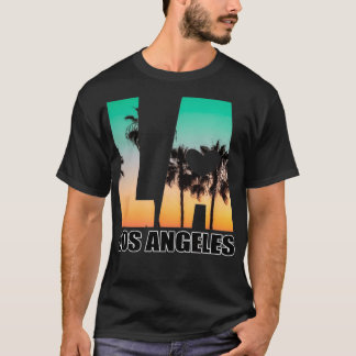 T-shirt Los Angeles design LA Palm Tree Sunset Boulevard T