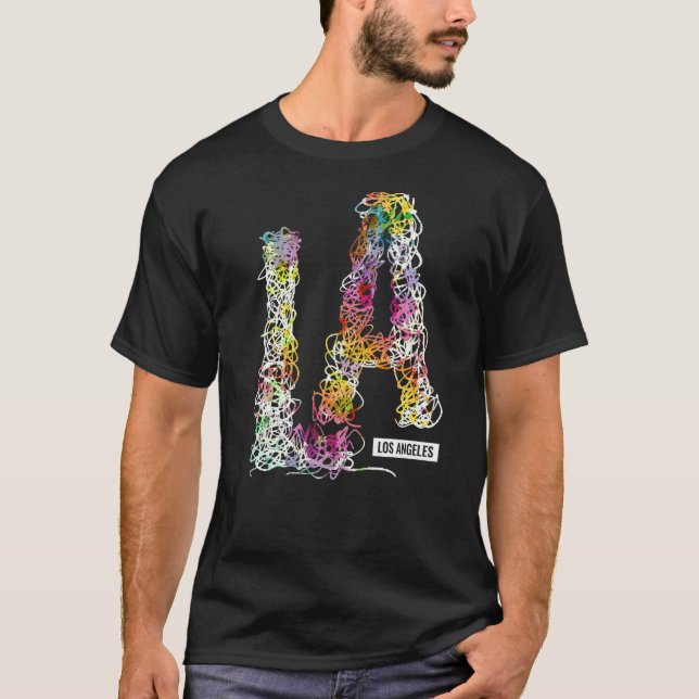 T-shirt Los Angeles LA California Gift Premium (Devant)