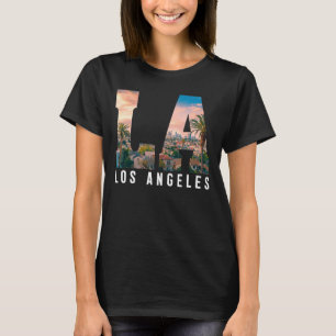 T-shirt Los Angeles La California Hommes Vêtements Rétro