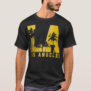 T-shirt Los Angeles LA Vintage Californie Palmiers Pullo