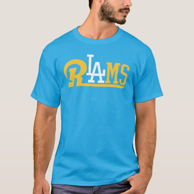 T-SHIRT LOS ANGELES RAMS FAN CADEAU (Devant)