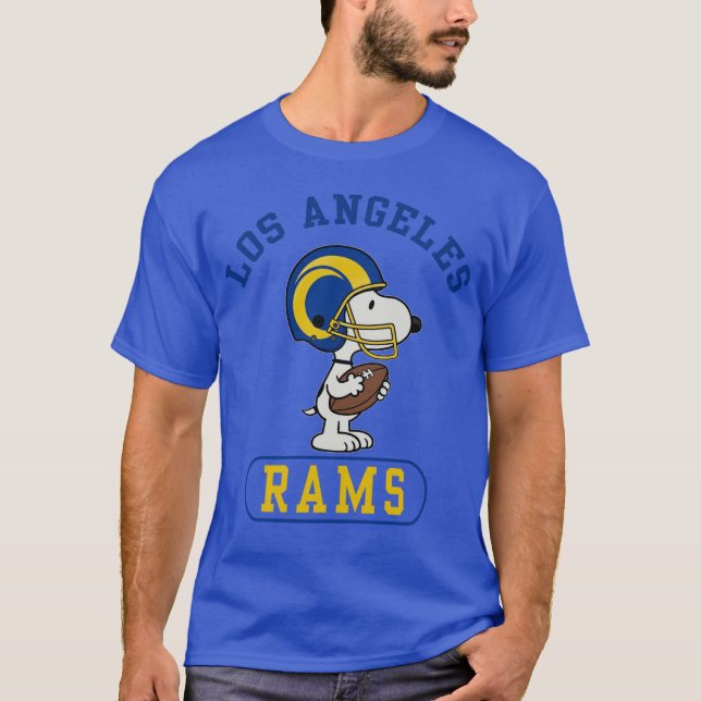 T-shirt Los Angeles Rams Game Day Snoopy Inspired M110 gif (Devant)