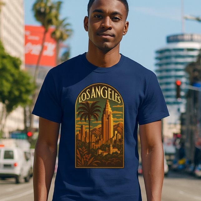 T-shirt Los Angeles Retro Art Deco (Créateur téléchargé)