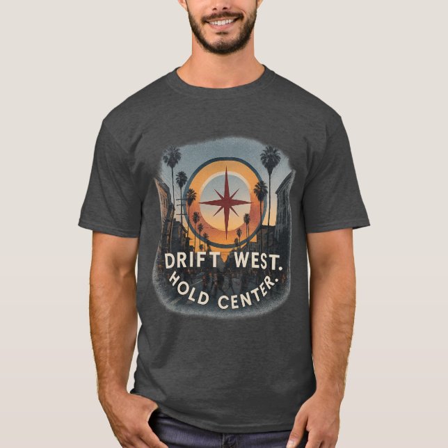 T-shirt Los Angeles Value | Calme de rue minimal (Devant)