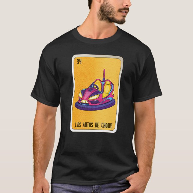 T-shirt Los Autos De Choque Mexicaine Loterie Mexique Lote (Devant)