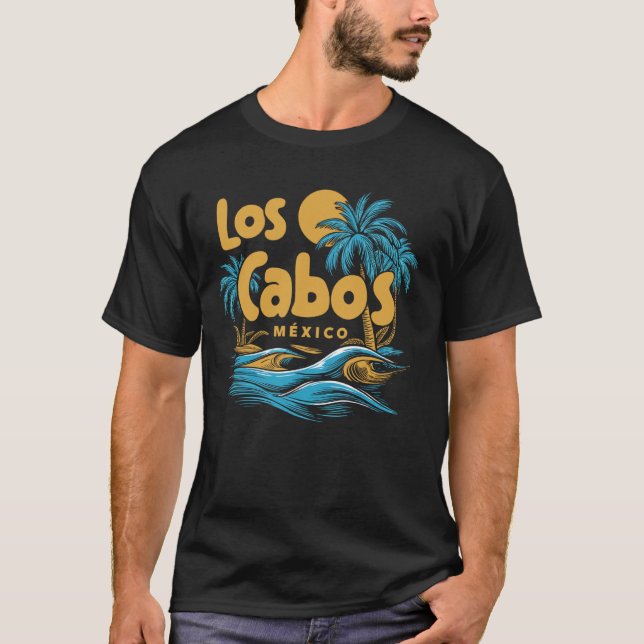 T-shirt Los Cabos México Souvenir Plage Vacances Mexique L (Devant)