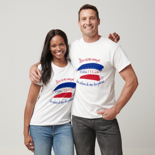 T-shirt Los colores de mis dos patrias (Unisexe)