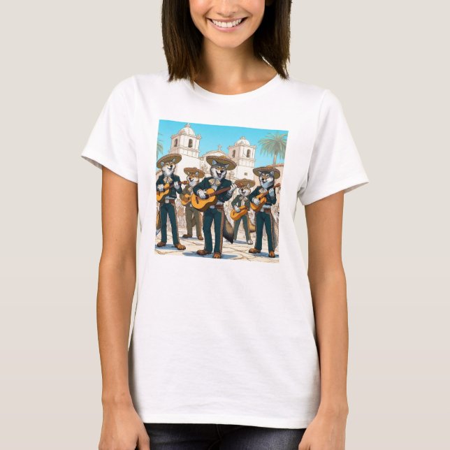 T-shirt Los Coyotes Mariachi  (Devant)