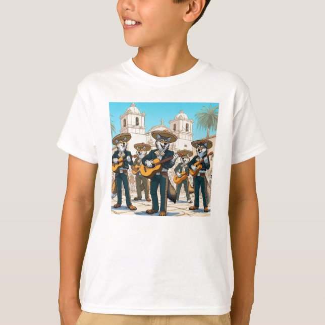T-shirt Los Coyotes Mariachi  (Devant)
