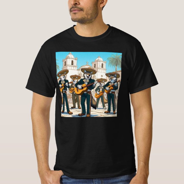 T-shirt Los Coyotes Mariachi (Devant)