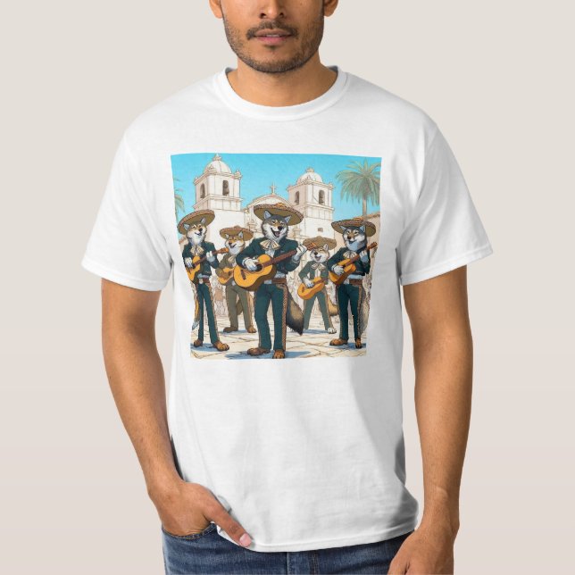 T-shirt Los Coyotes Mariachi (Devant)