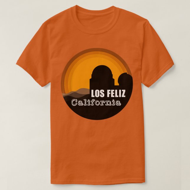 T-shirt Los Feliz California Los Angeles Griffith Observat (Design devant)