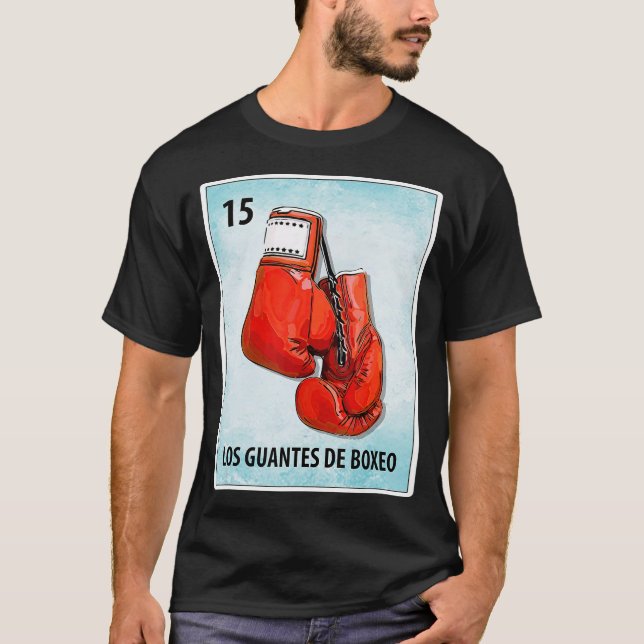 T-shirt Los Guantes De Boxeo Mexicain Gants De Boxe Cartes (Devant)