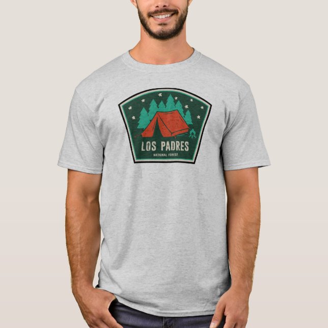 T-shirt Los Padres National Forest California Camping (Devant)
