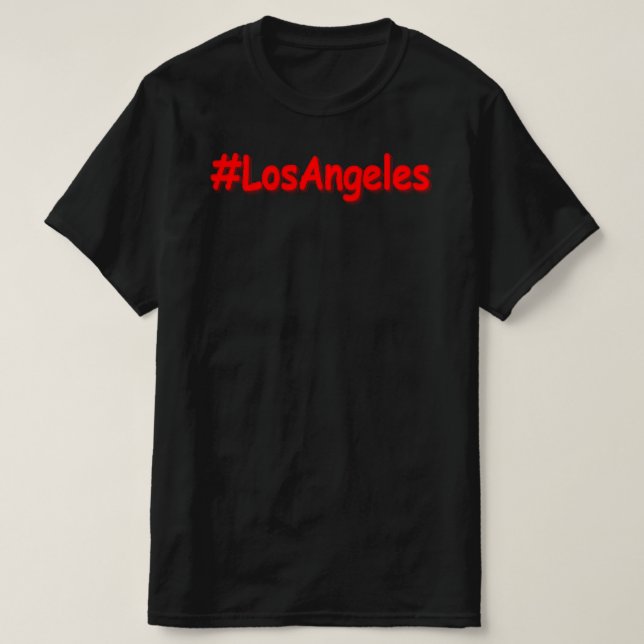 T-shirt "#LosAngeles" Joli design. Commandez dès maintenan (Design devant)