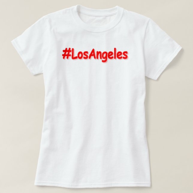 T-shirt "#LosAngeles" Joli design. Commandez dès maintenan (Design devant)
