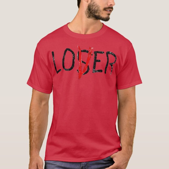 T-shirt Loser Loser Lover Funny (Devant)