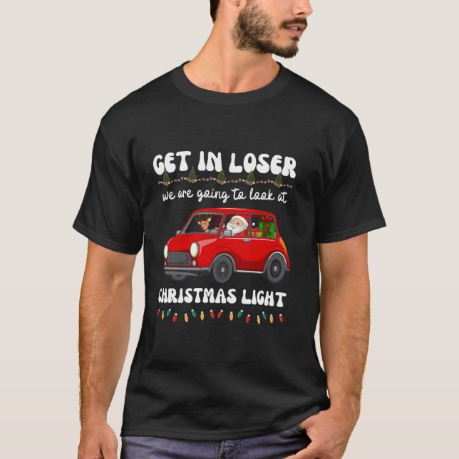 T-shirt Loser Nous allons regarder Noël Ligh (Devant)
