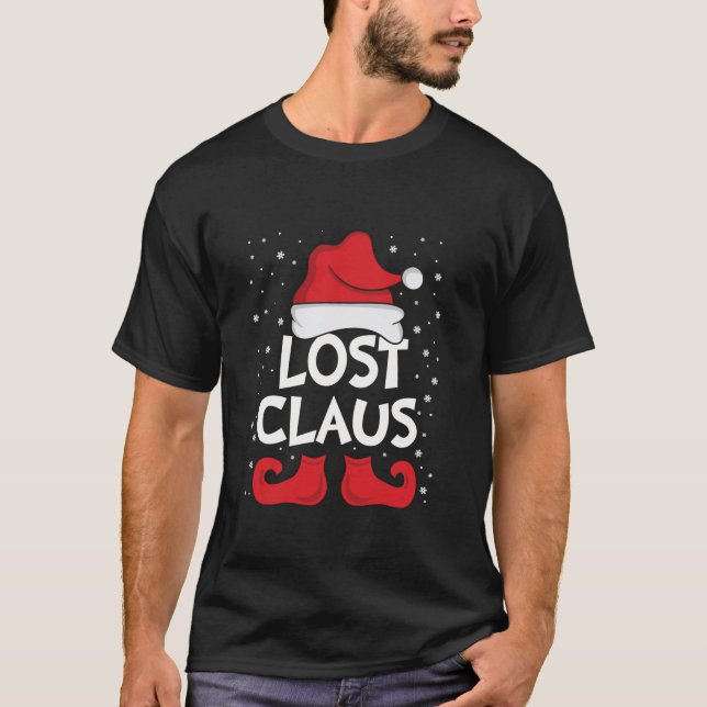 T-shirt Loss Claus Xmas Groupe Noël Correspondant Famille  (Devant)