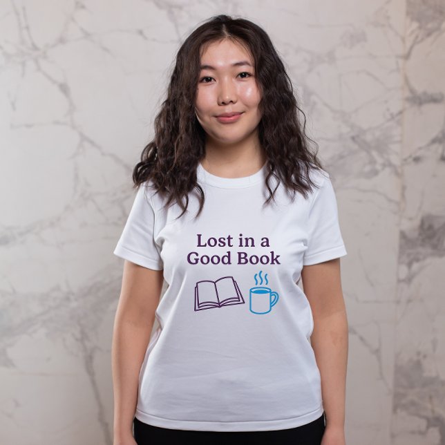 T-shirt Lost in a Good Book | Cozy Reading Vibes Minimalis (Créateur téléchargé)