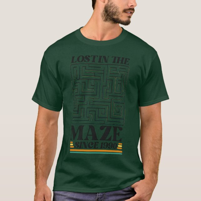 T-shirt Lost in the Maze Nostalgie des Annes (Devant)