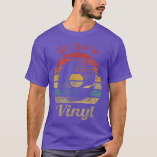 T-shirt Lost In Vinyl Retro Record Musique Vintage 944