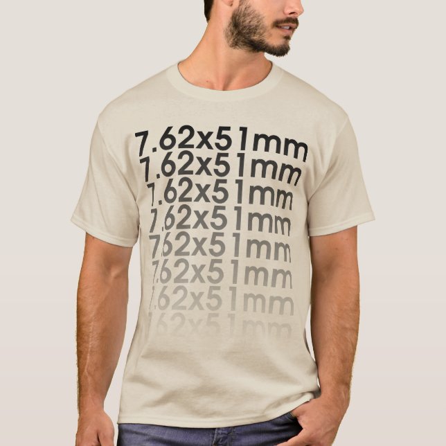 T-shirt l'OTAN de 7.62x51mm (Devant)