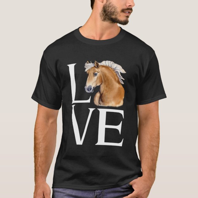 T-shirt Lote Cute Haflinger Horse (Devant)