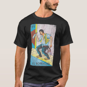 T-shirt Loteria El Borracho Carte Tarot Colorée