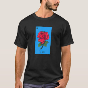 T-shirt Loterie Mexicaine La Rosa Rose Jeu Du Mexique Lati